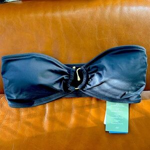 H&M swimwear bandeau bikini top black